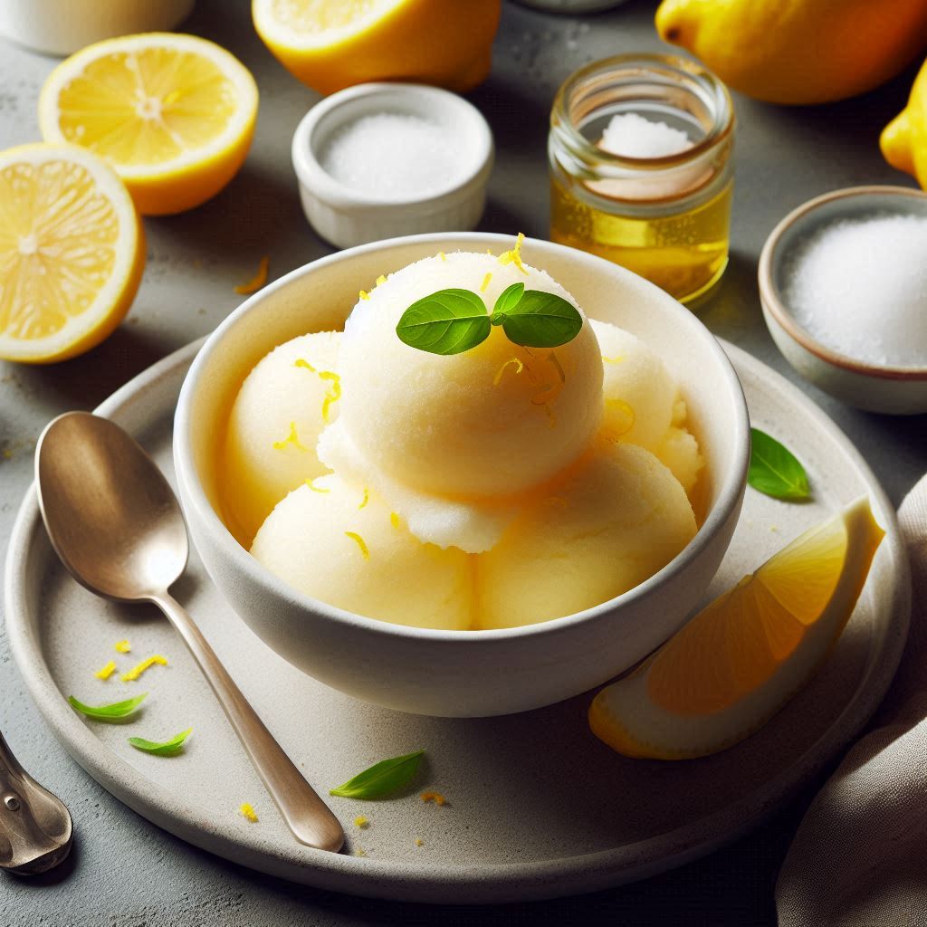 Authentic Italian Lemon Sorbet