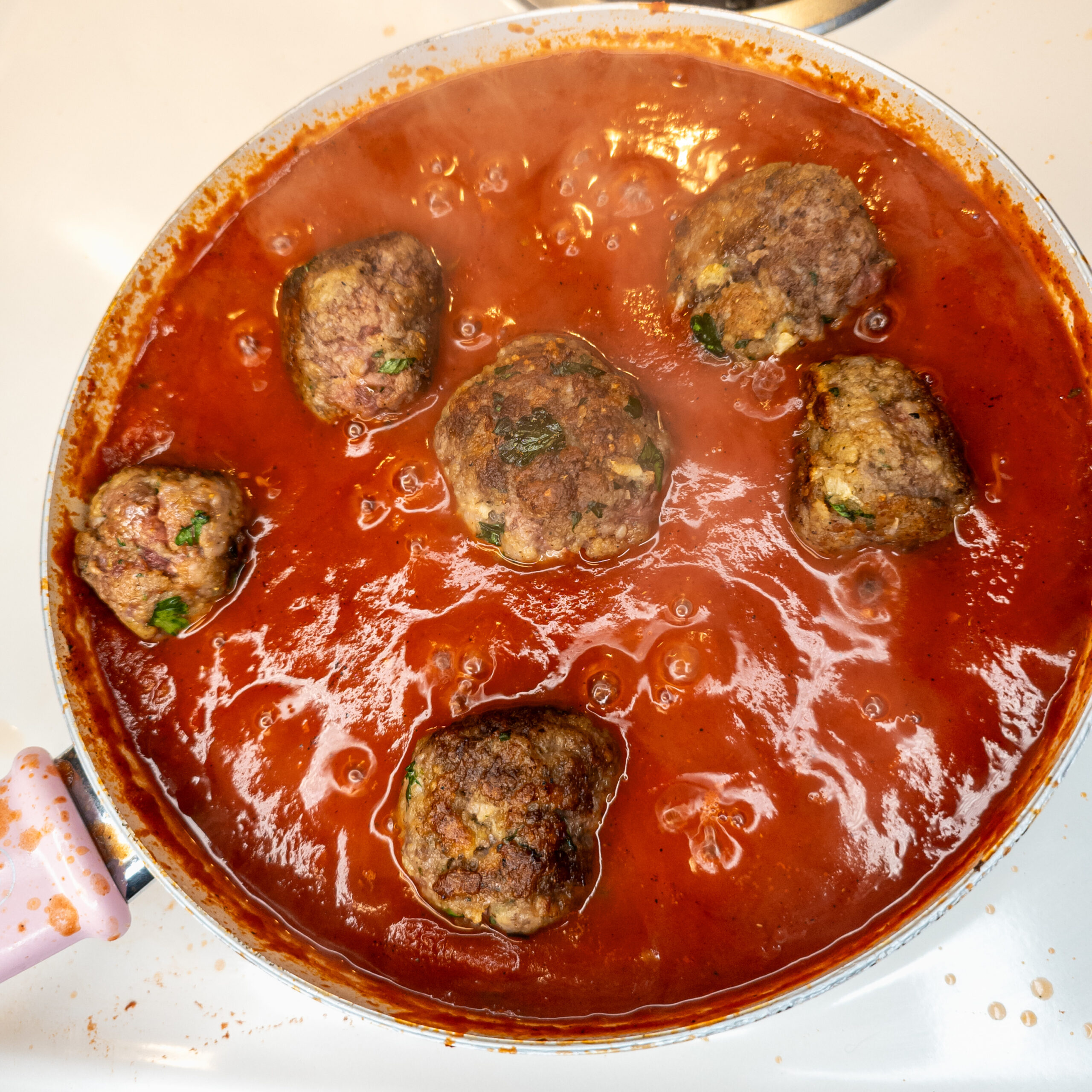 Combine Meatballs and Sauce