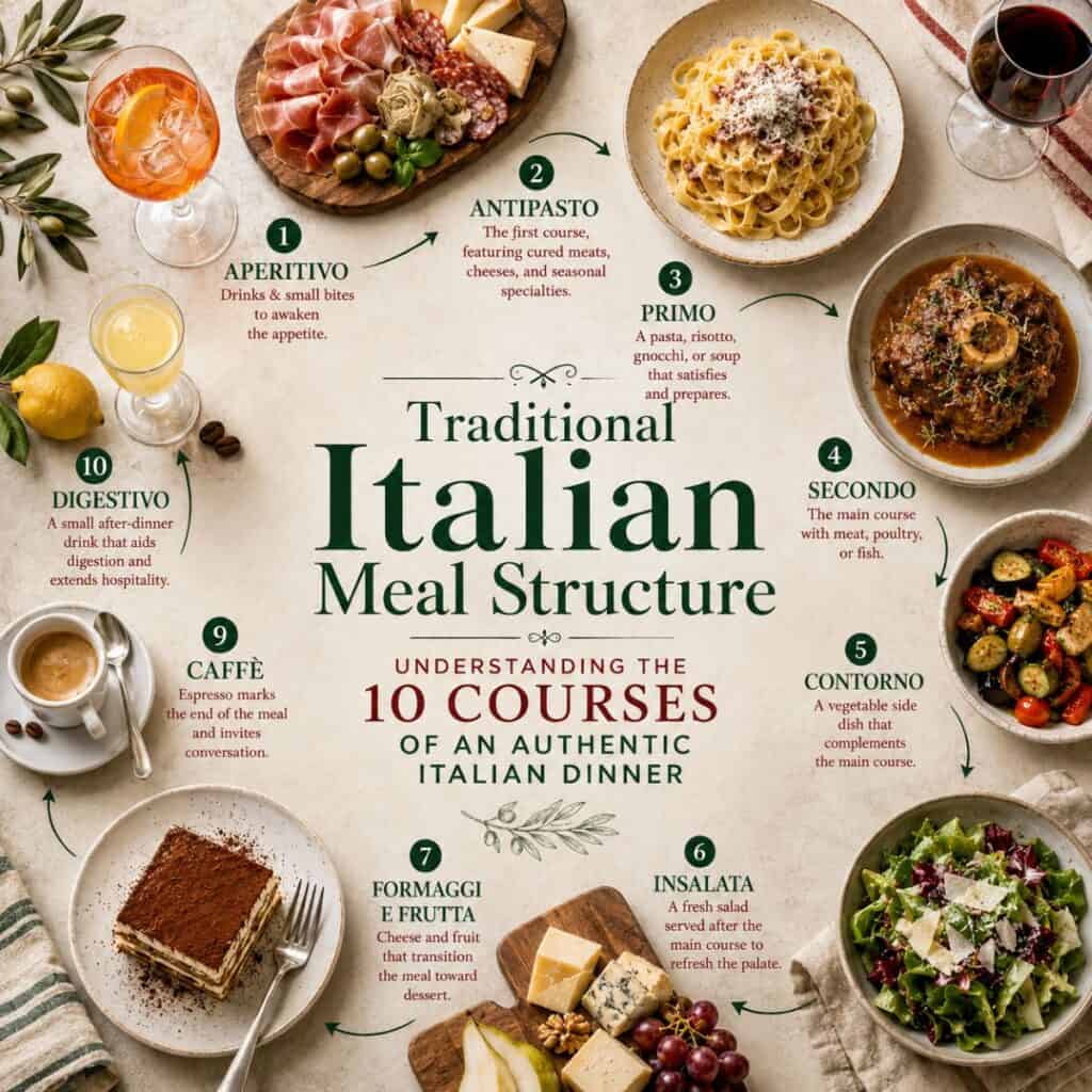 10 course authentic italian meal structure from Italian cooking ideas.