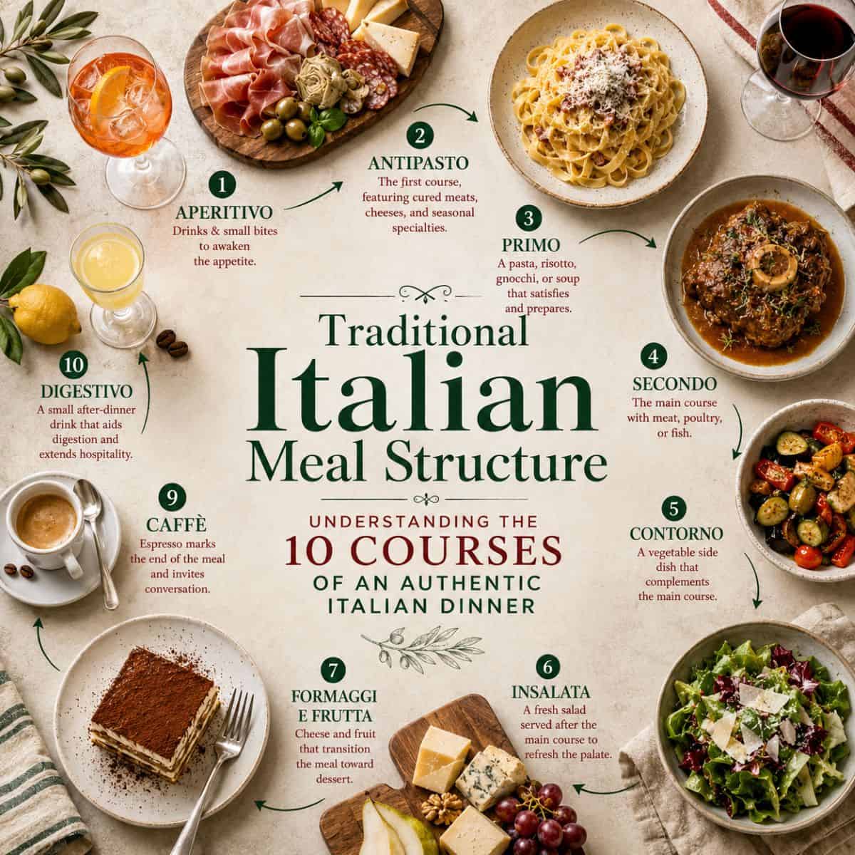 10 course authentic italian meal structure from Italian cooking ideas.