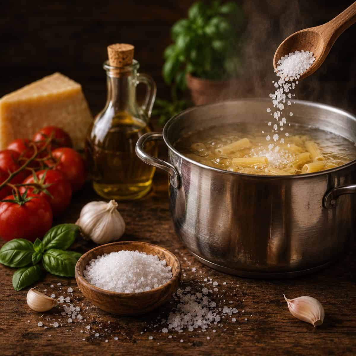 The Right Way to Salt Pasta Water