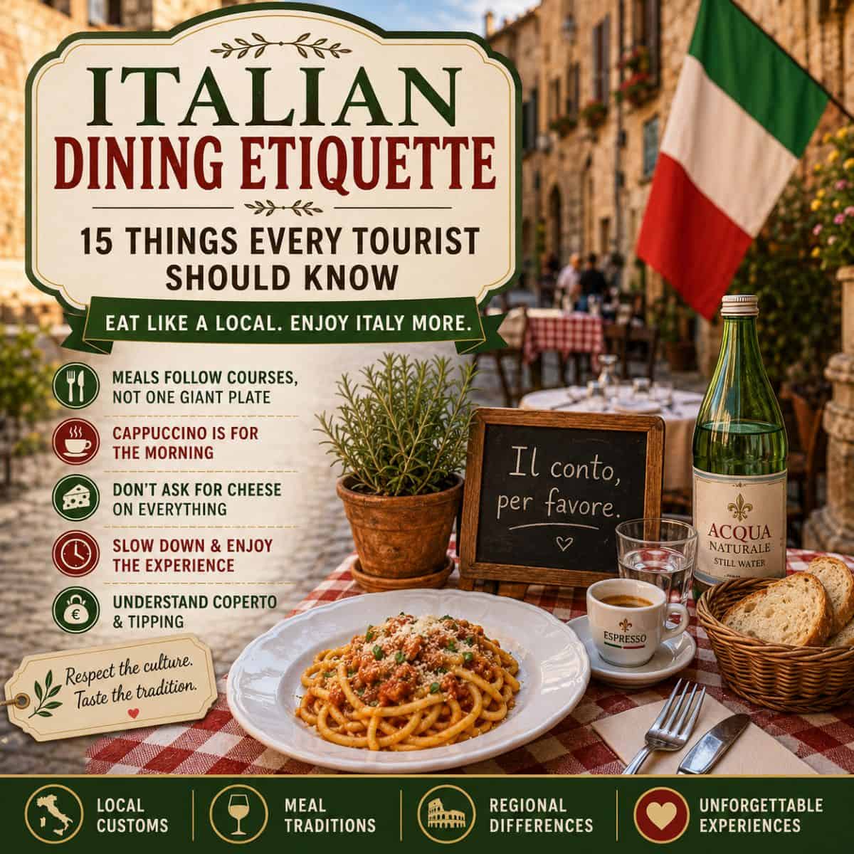 Italian Dining Etiquette: 15 Things Every Tourist Should Know