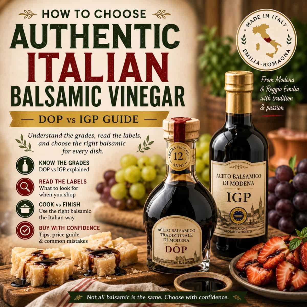 authentic italian balsamic vinegar guide by Italian cooking ideas
